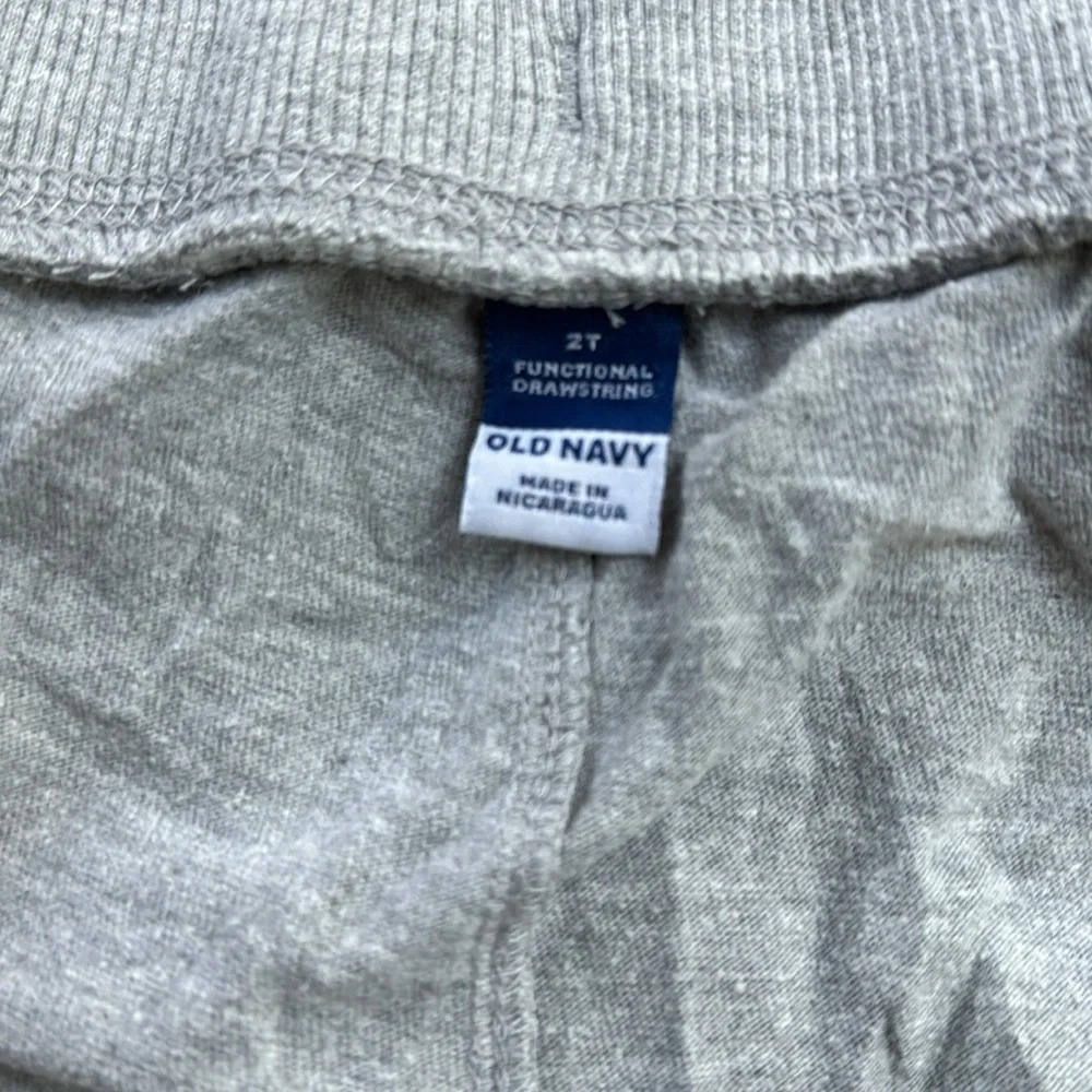 Old Navy 🇺🇸 Light Gray/Americana Print Functional Drawstring Pull-On Short Set